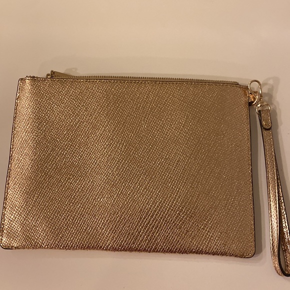 Michael Kors Gold Metallic Wristlet - Picture 2 of 3